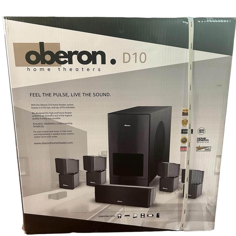 Oberon home theater speakers
